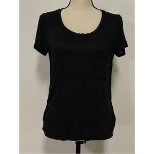 Haute Monde Lightweight Short Sleeve T-Shirt Black Size S